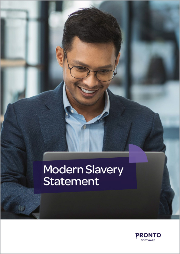 Pronto Software Modern Slavery Statement Cover Image Oct 2024